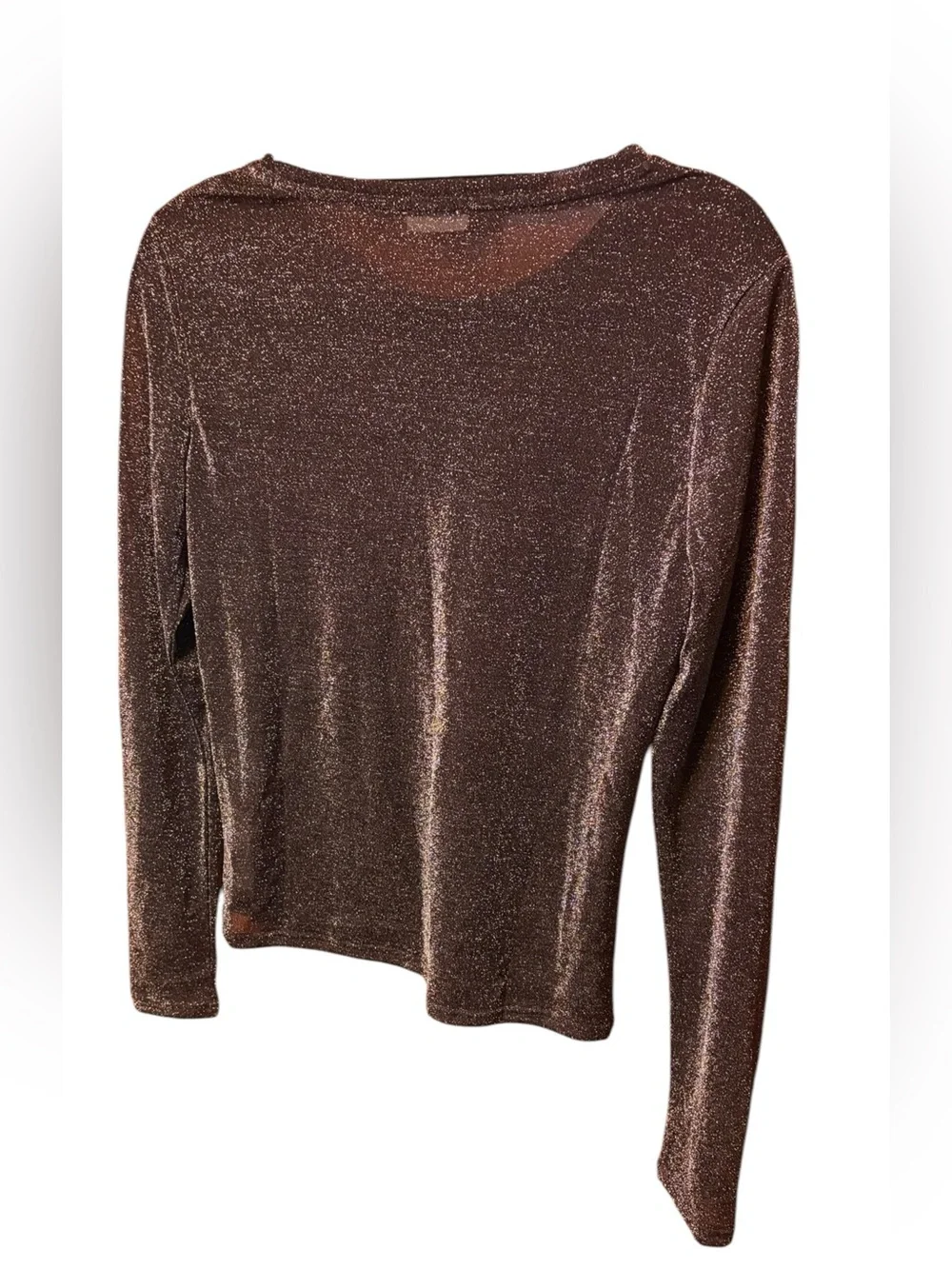 Free People Intimately Mesh So Well Metallic Shimmer Top Plum Large